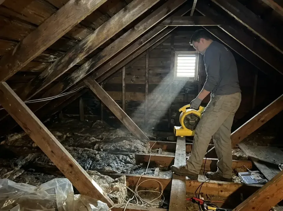 attic-water-damage-drying-proc-007 — frequently asked questions, Emergency Water Extraction & 24/7 Flood Response in Mulvane…